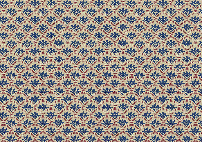 Land & Shore Dawn, Blue Red - Twist&Fit Roman Blind - Image 8